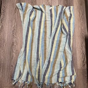 Aerie Striped Fringe Cover-Up